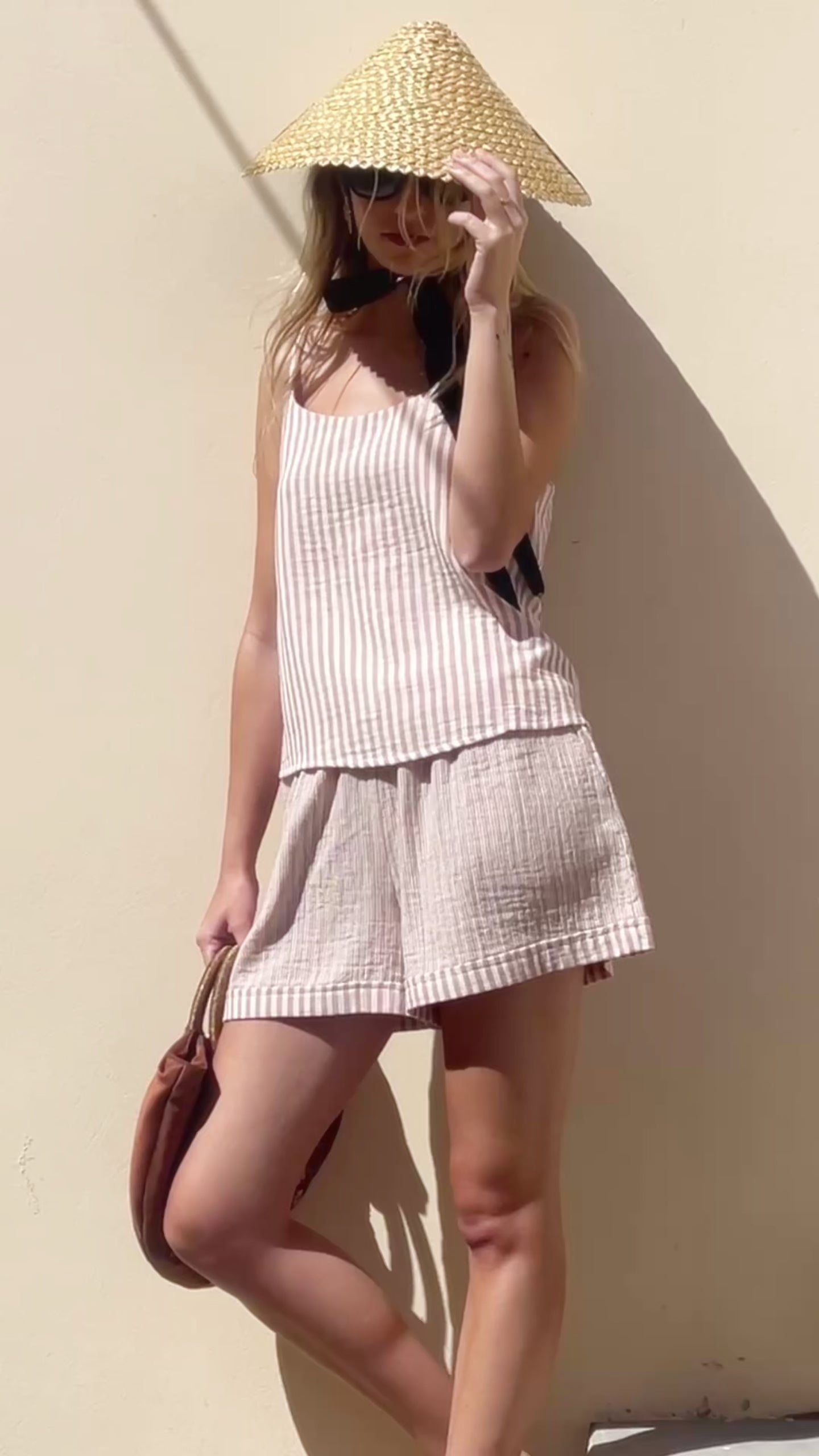 Sleep-to-Seaside Set | Blush Stripe