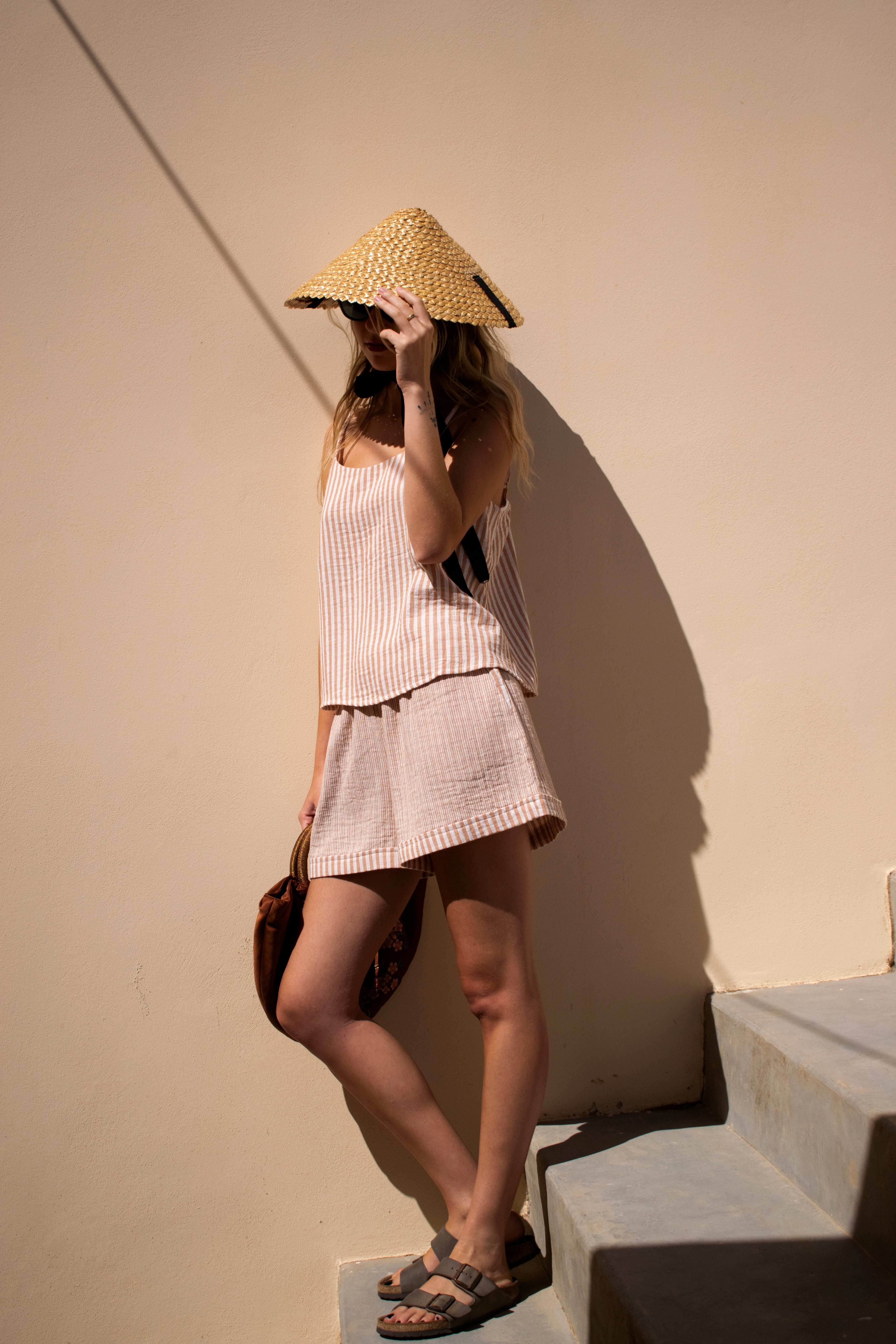 Sleep-to-Seaside Set | Blush Stripe