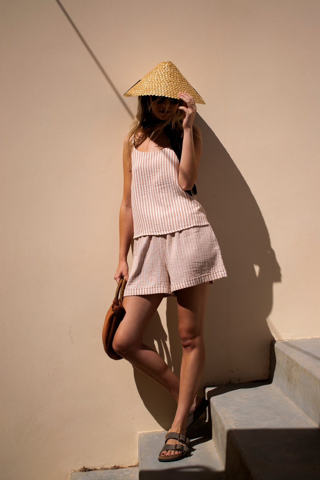 Sleep-to-Seaside Set | Blush Stripe